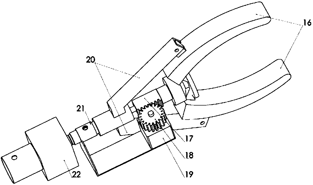 Novel detachable auxiliary artificial fruit picking machine