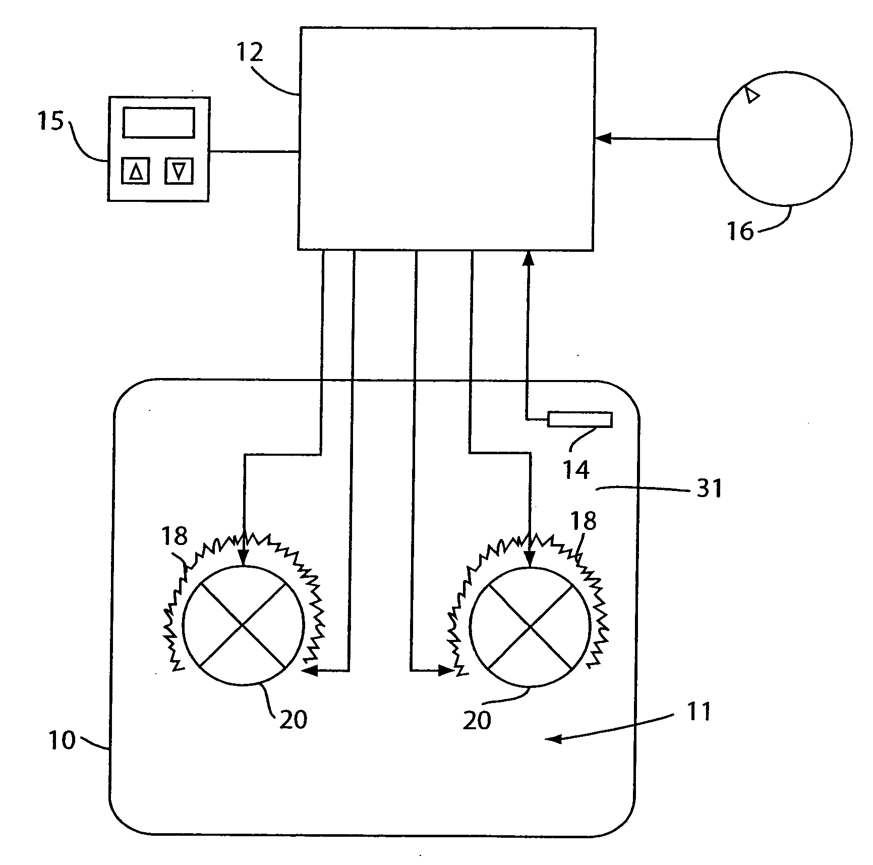 Convection oven with forced airflow circulation zones