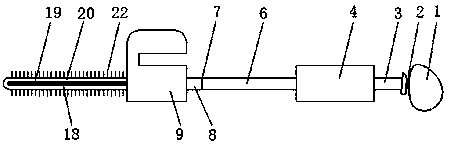 Cleaning device convenient for absorbing dust of crack for electromechanical equipment