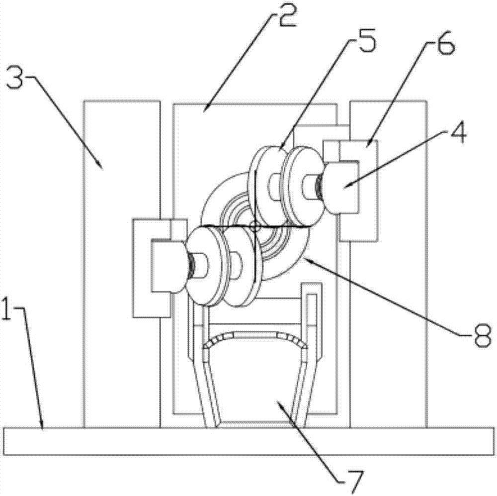 Symmetric double-spindle cutter groove grinding machine