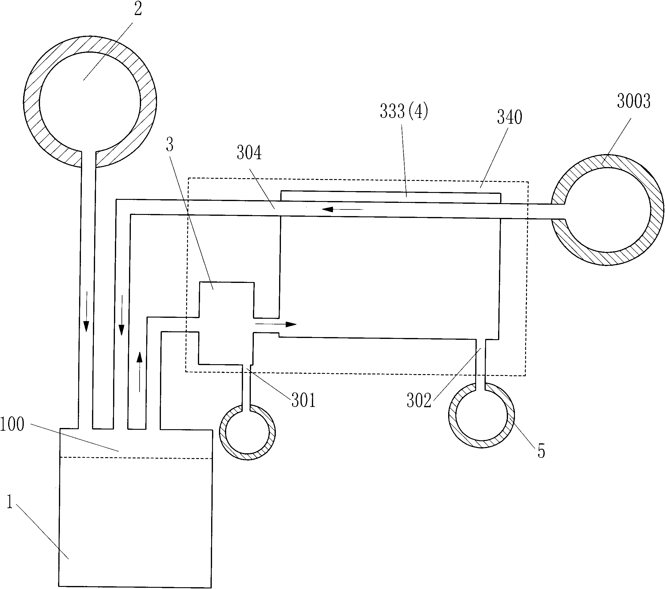 Closed gas cycle type thermal power system