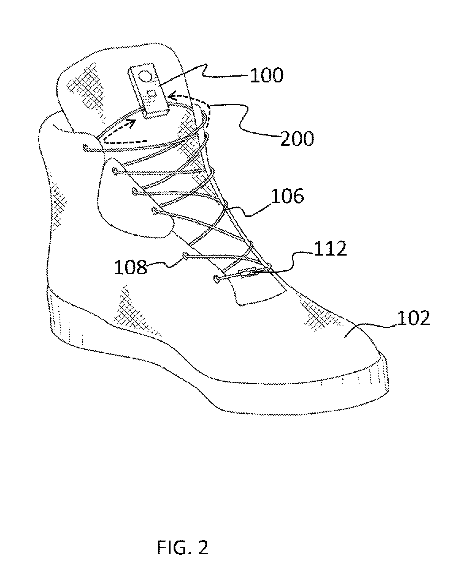 Device for automatically tightening and loosening laces