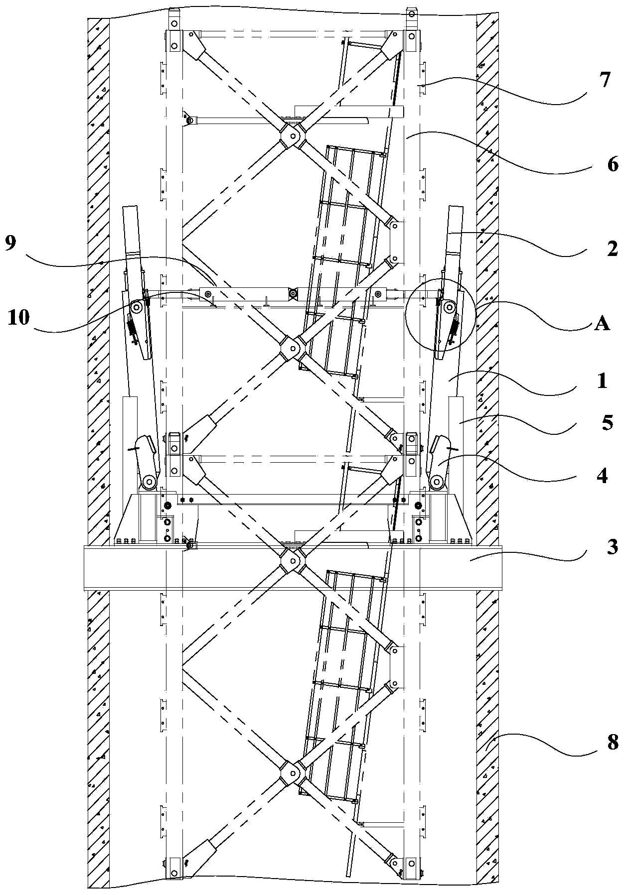 Internal-climbing and jacking apparatus of tower crane, control method and tower crane