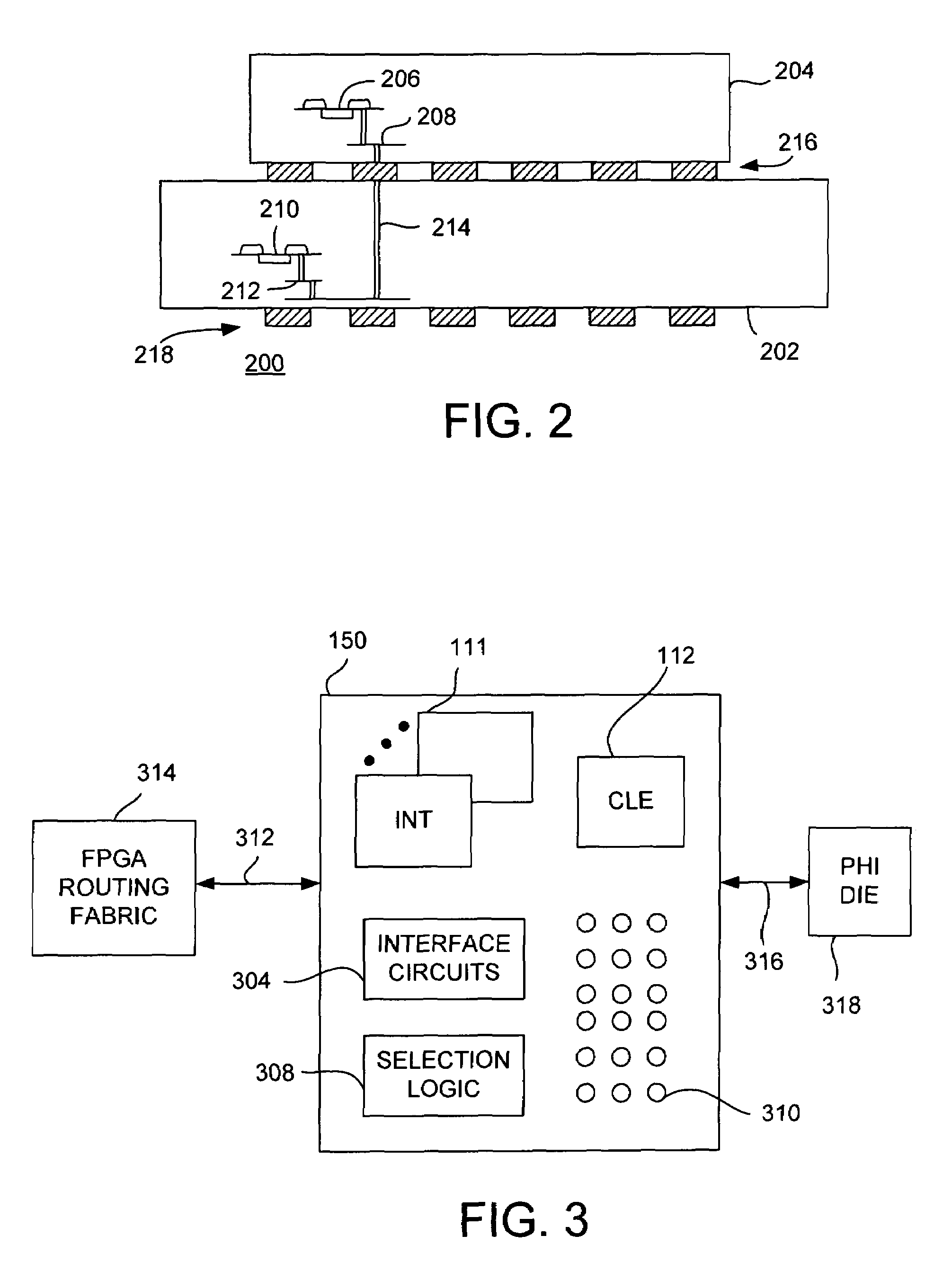 Integrated circuit with through-die via interface for die stacking