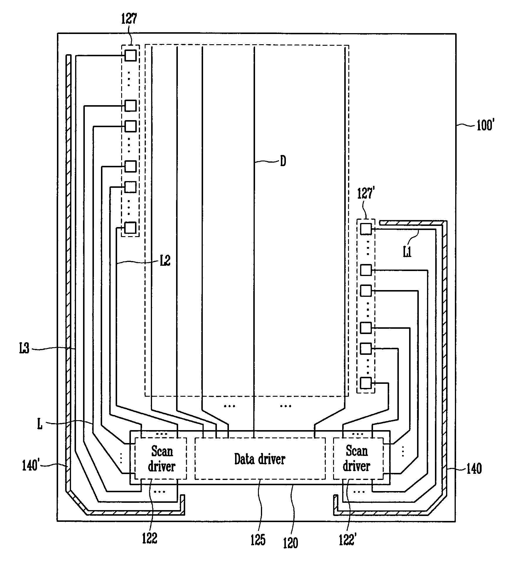 Liquid crystal display device having particular dummy pattern