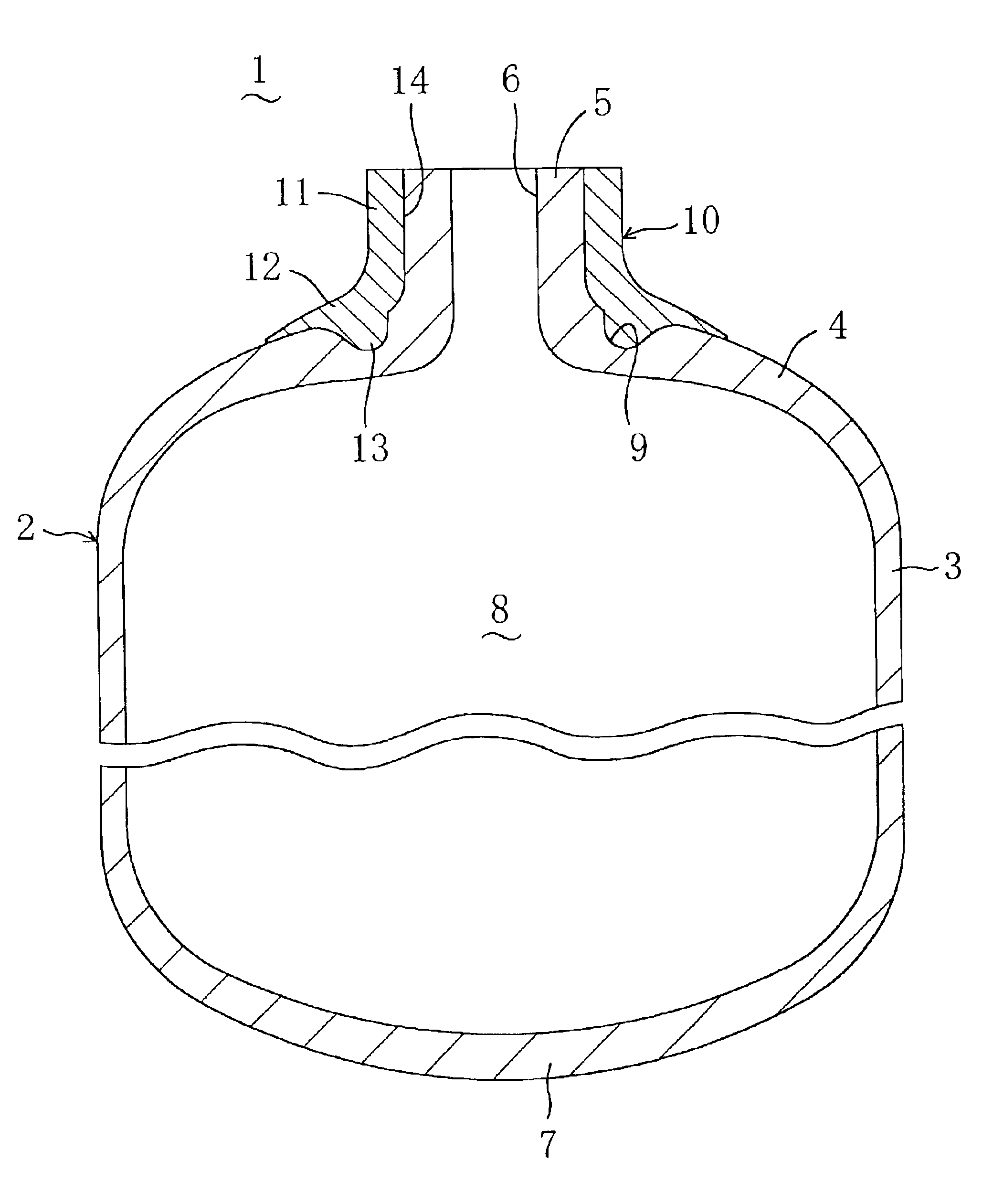 High-pressure tank and method for fabricating the same