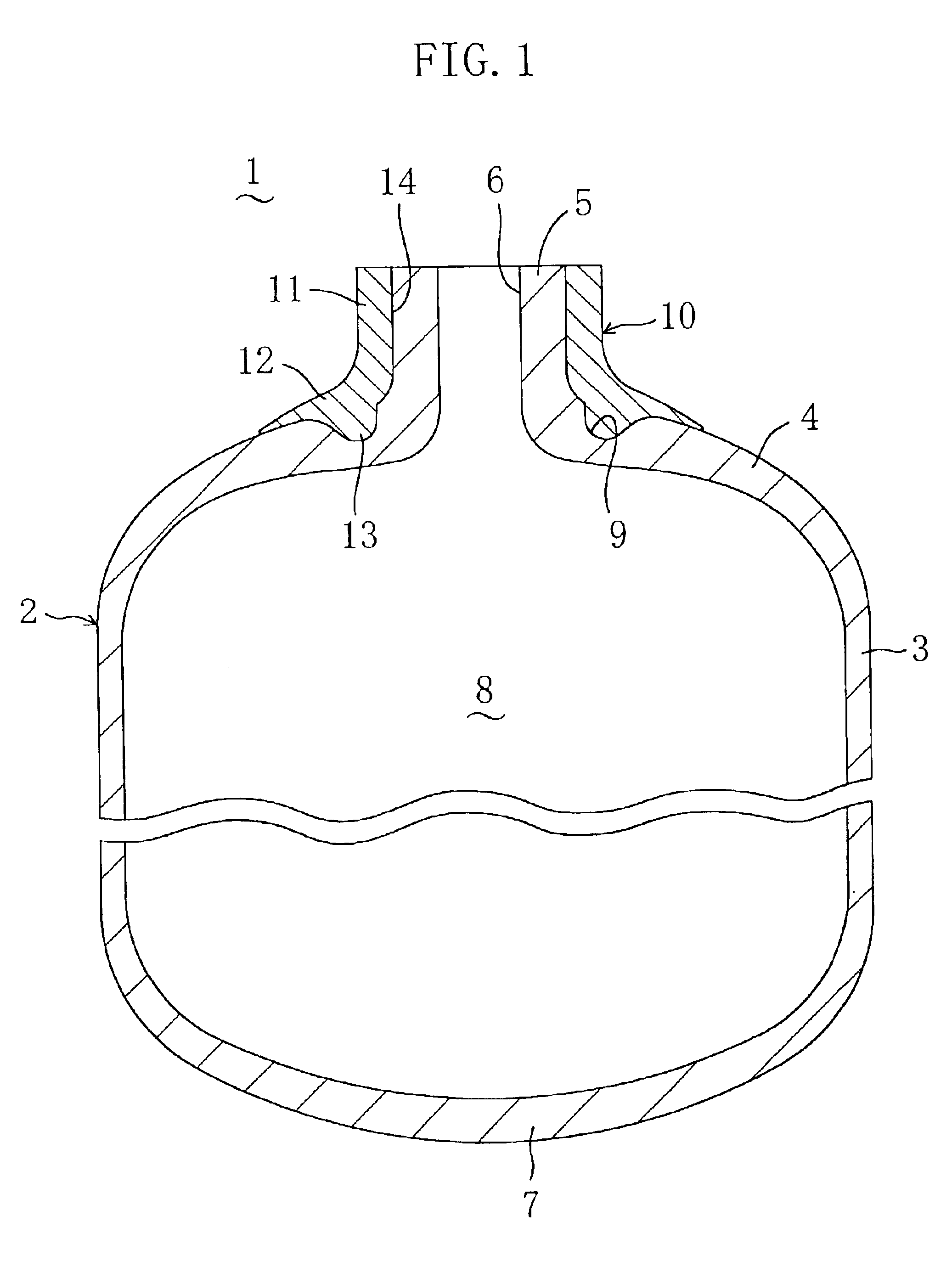 High-pressure tank and method for fabricating the same