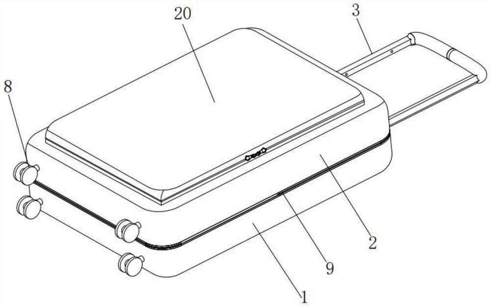 Double-head zipper and draw-bar box