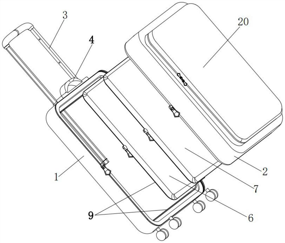 Double-head zipper and draw-bar box