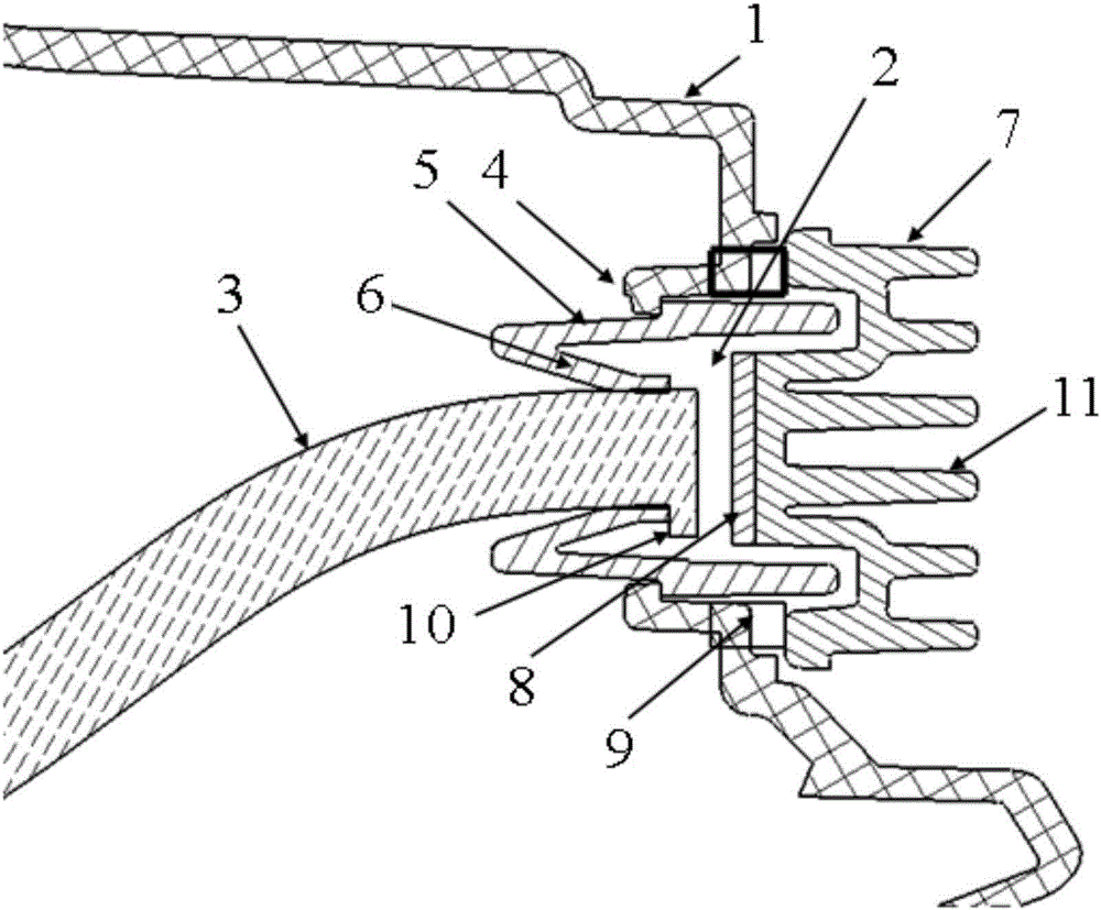 Mounting structure for light incidence end face of automobile light guide bar