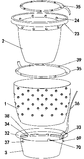 Self-watering type multipurpose stereoscopic garlic garden