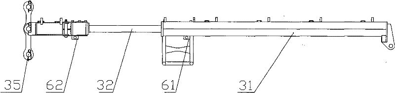 Crawler crane super-lifting counterweight stepless luffing mechanism and its operation method