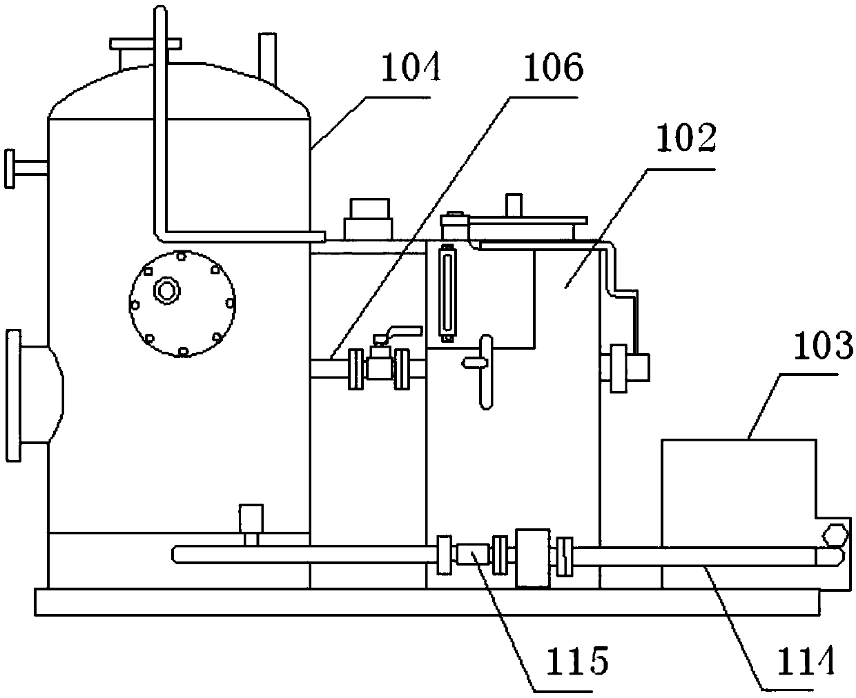 Well group return pressure falling metering device