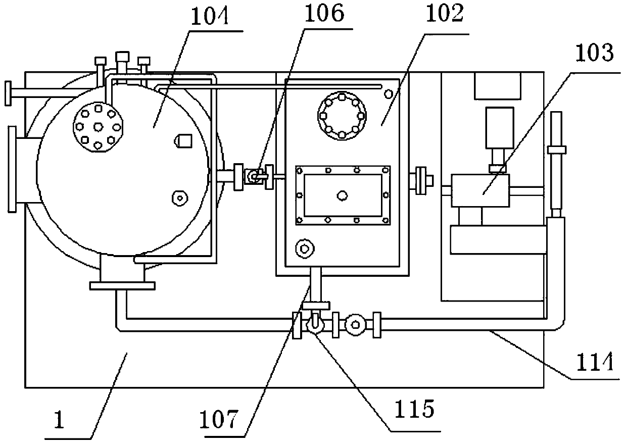 Well group return pressure falling metering device