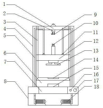 Ceramsite brick hardness detection device