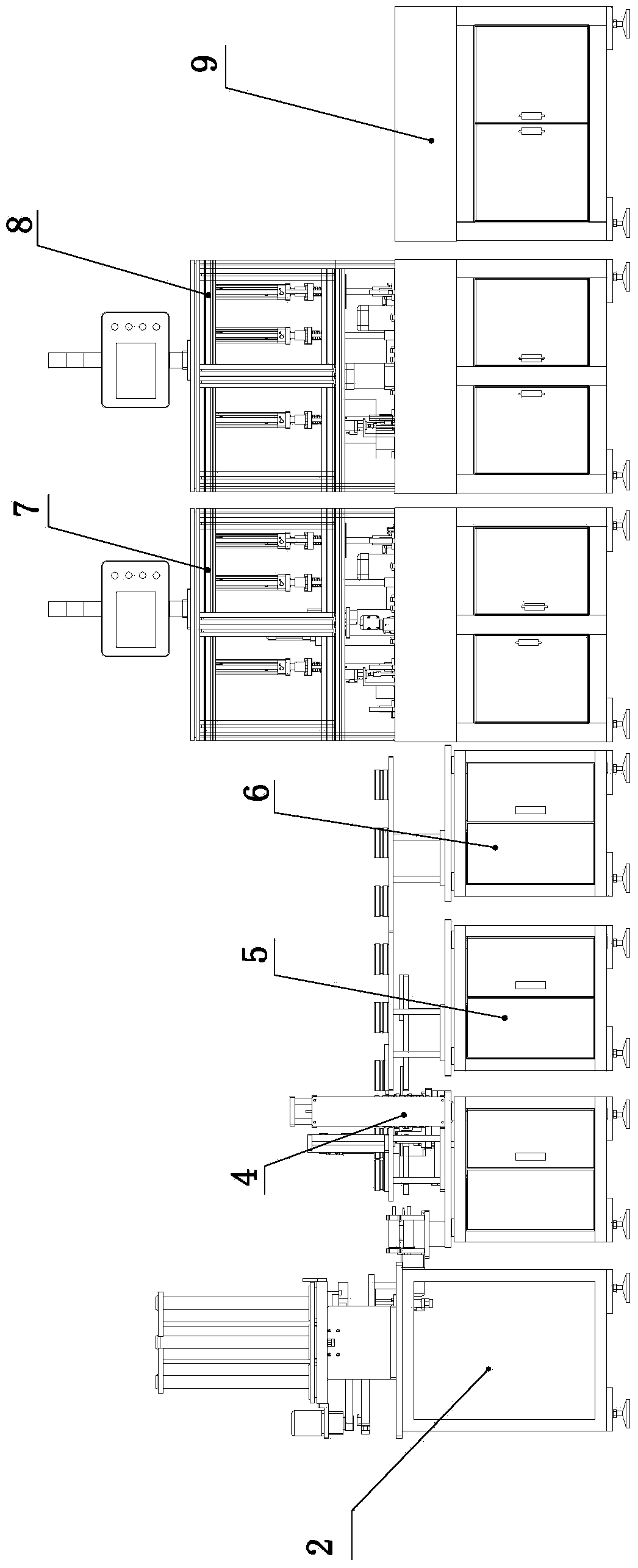 Automatic production line for knuckle bearing assembling