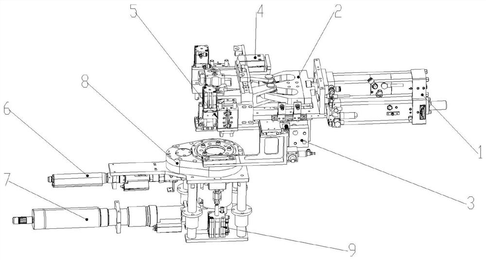 A half-shaft tooth-to-tooth detection and tightening central screw device