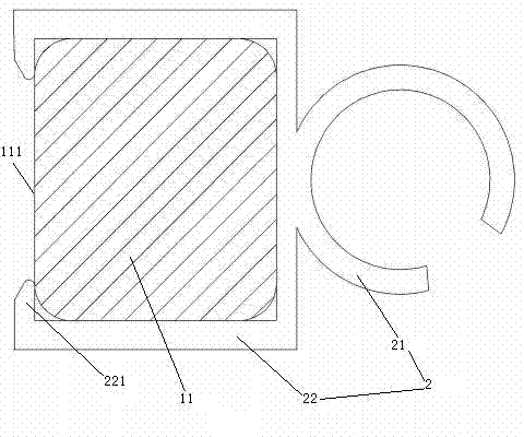 Hinge wiring harness buckling structure