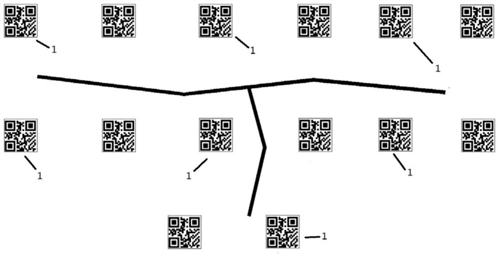 Method for monitoring complex crack change state based on two-dimensional code positioning technology