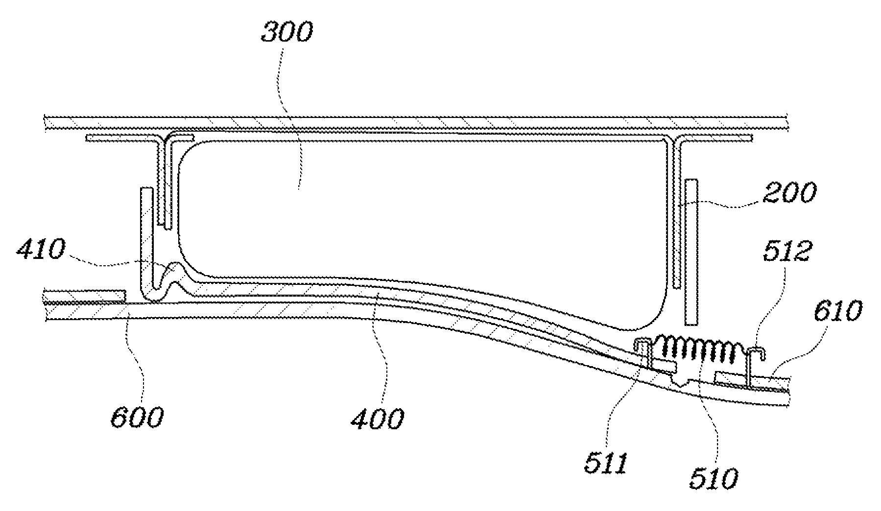 Roof airbag apparatus with airbag door having limited opening angle