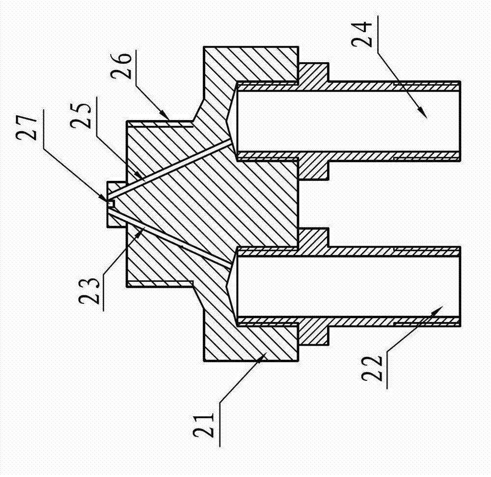 Special grouting device for repairing leakage of deformation joint