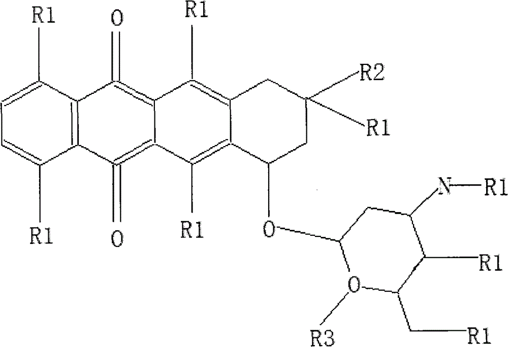 Application of anthracene nucleus antibiotic and its pharmaceutical salt for treating neovascular glaucoma