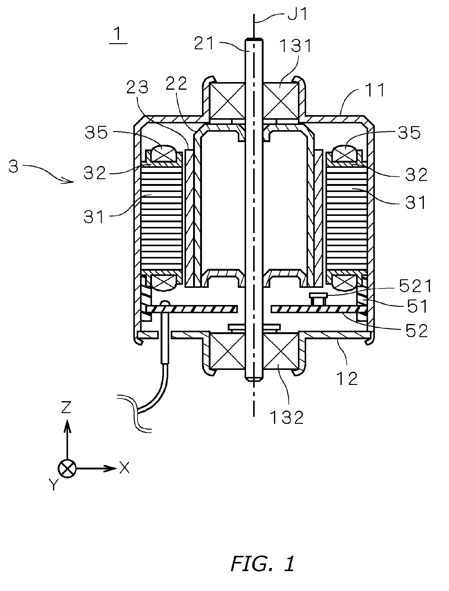 Motor stator teeth with insulators