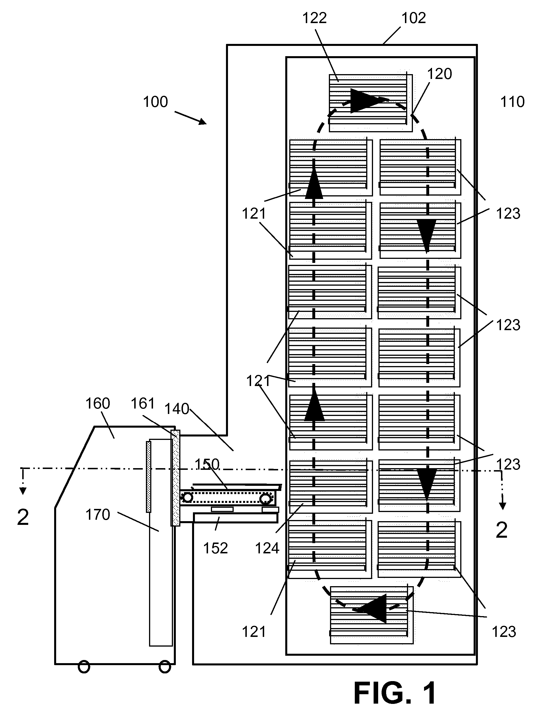 System and method for partitioning a temperature controlled compartment