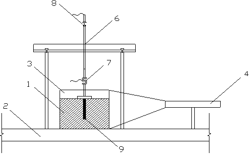 Soil body displacement field visualization testing device used in pile sinking process and using method