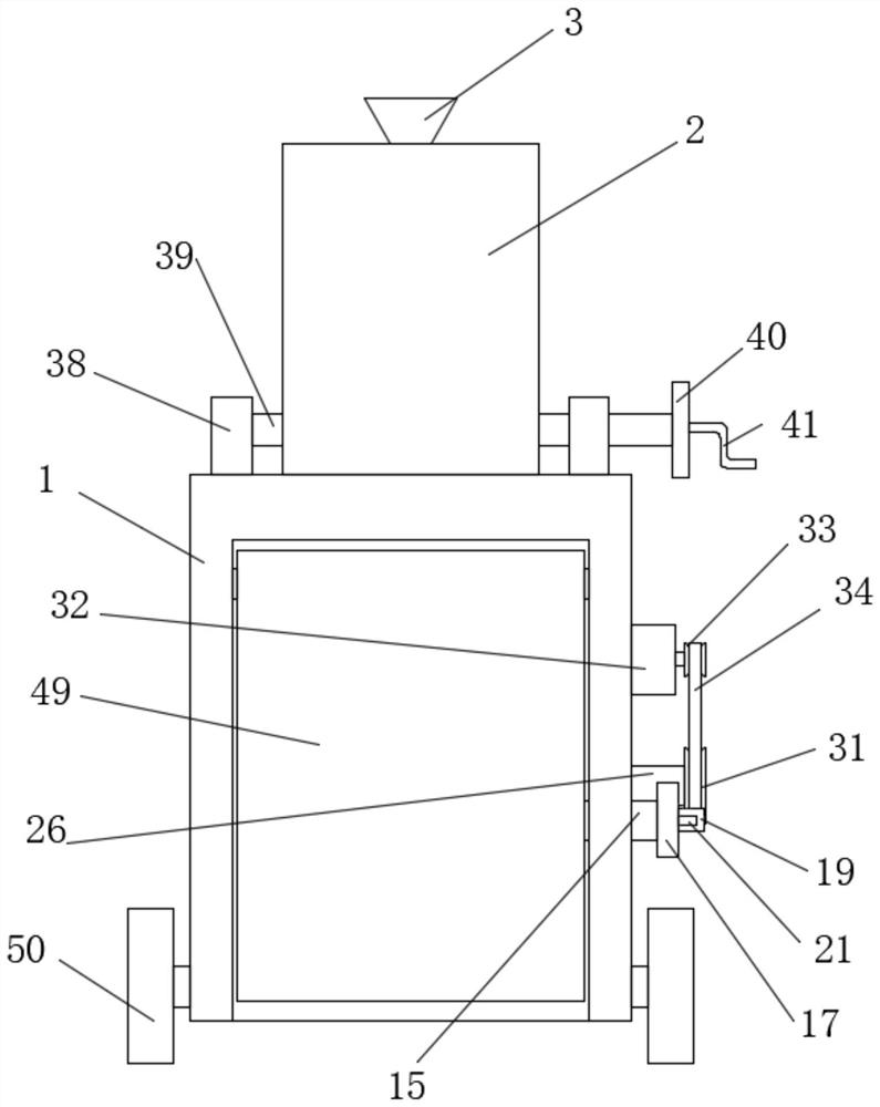 Agricultural machinery seed, fertilizer and soil turning integrated machine and using method thereof