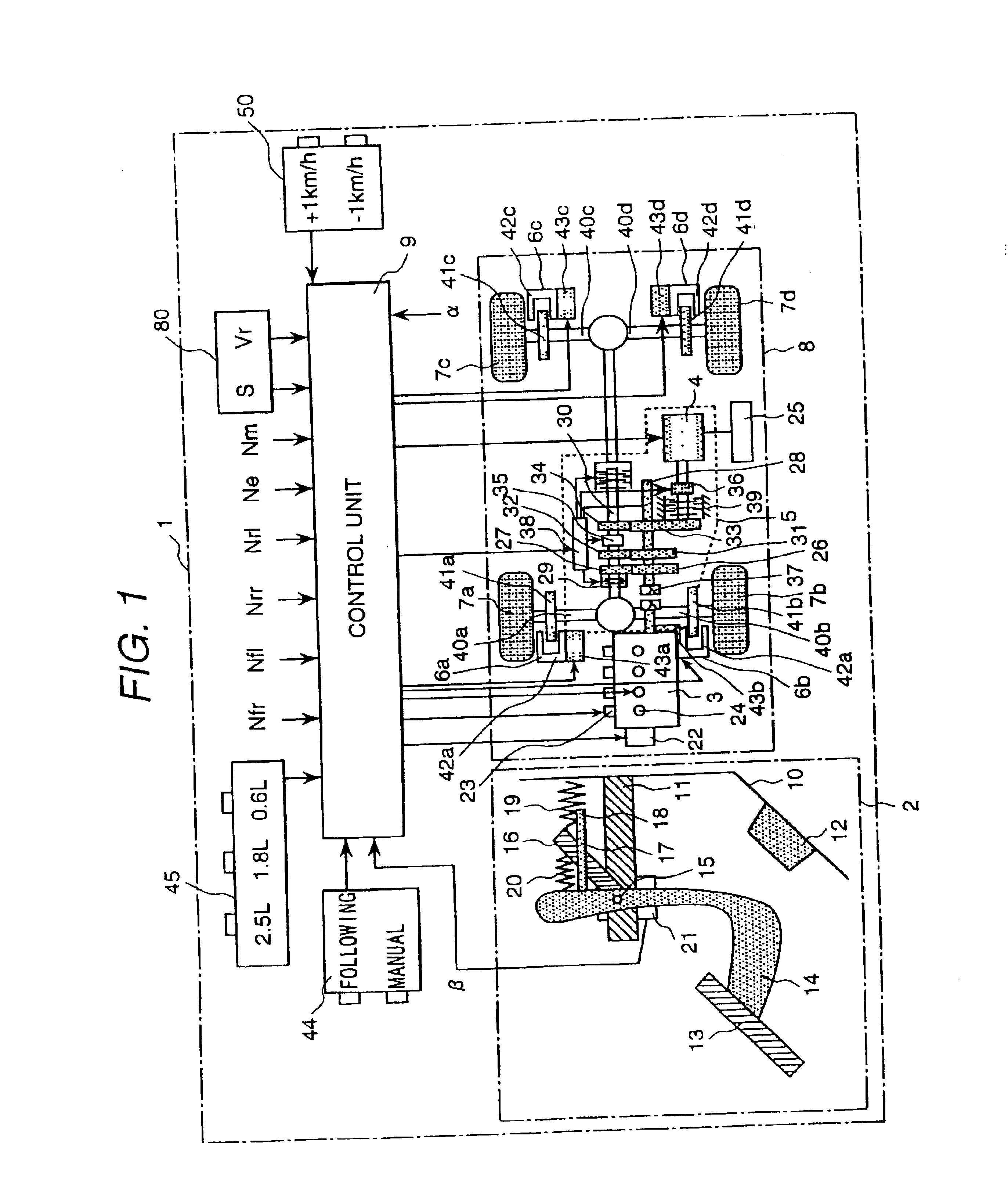 Apparatus for controlling run of a car, and car using the apparatus