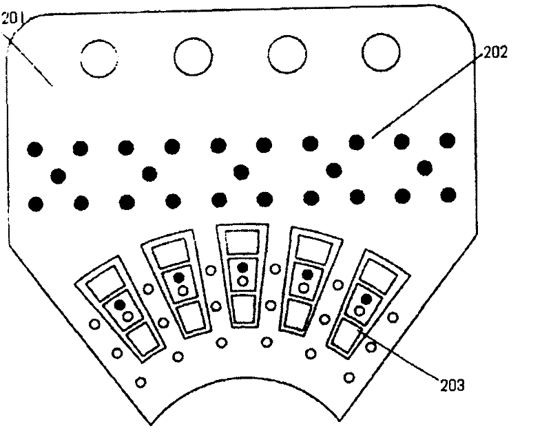 Direct current offset probe card for radio frequency test