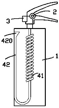 Remote carbon dioxide fire extinguisher