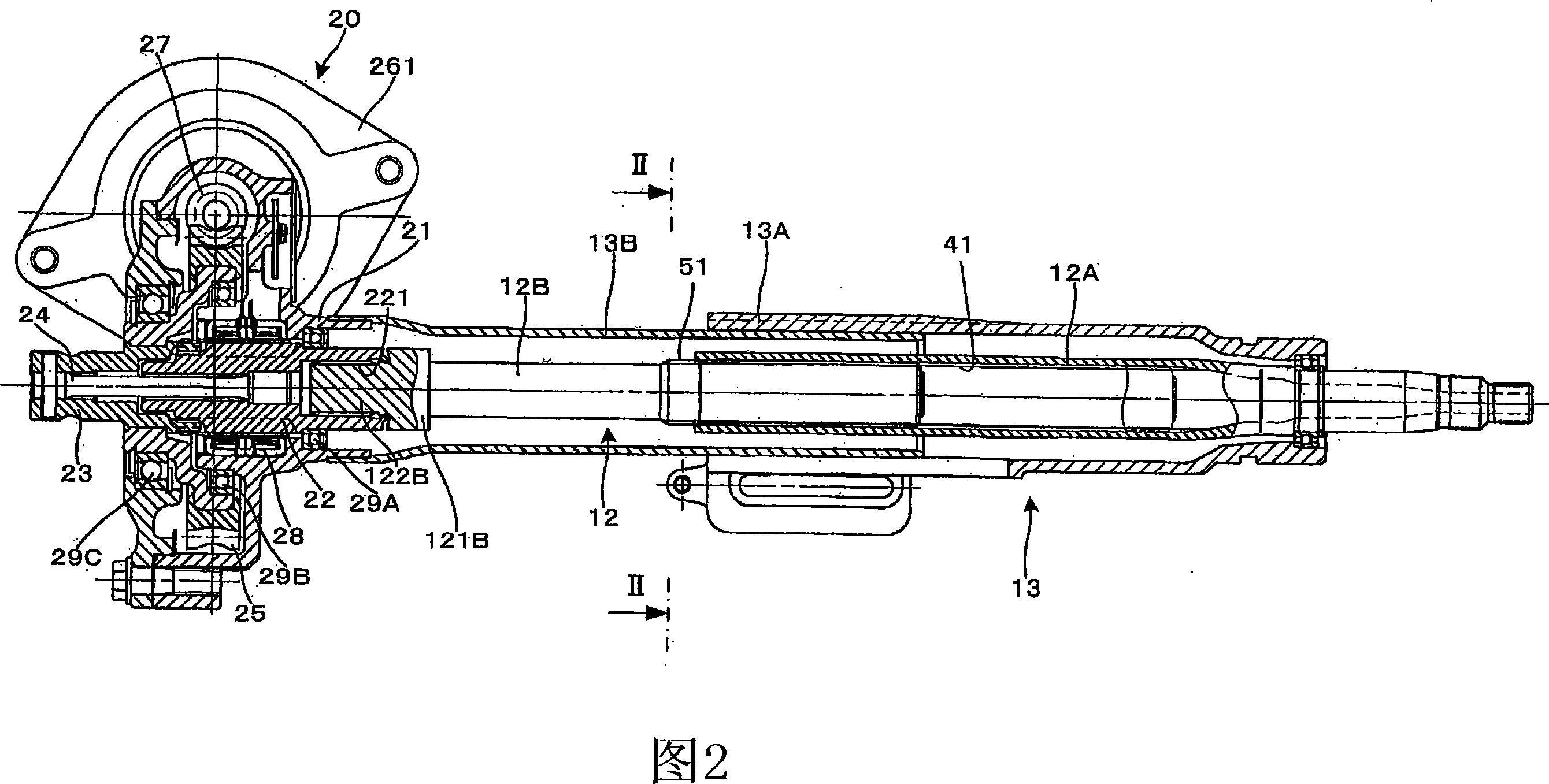 Telescopic shaft