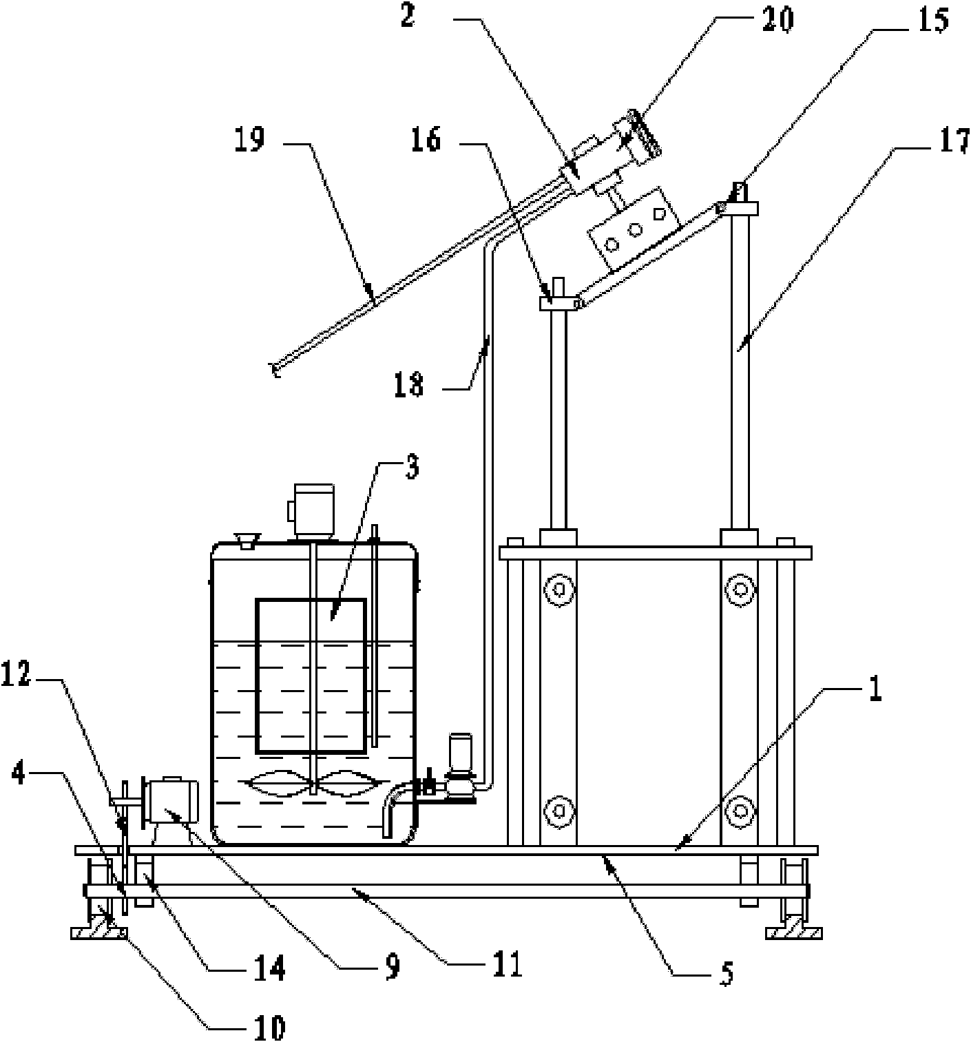 Movable automatic powder spraying system