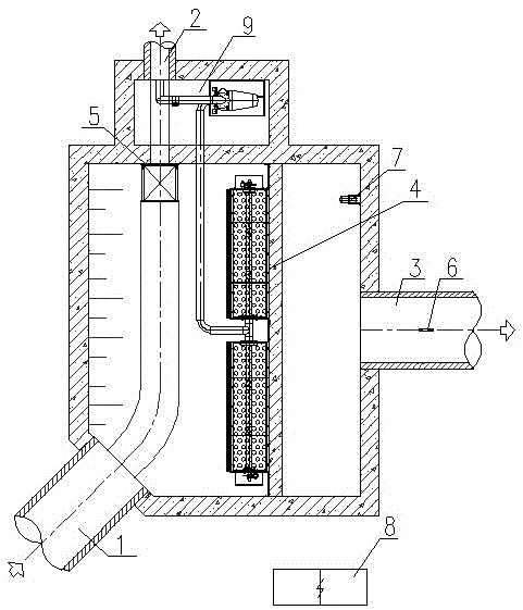 Unpowered current-limiting intelligent intercepting well with overflow grating