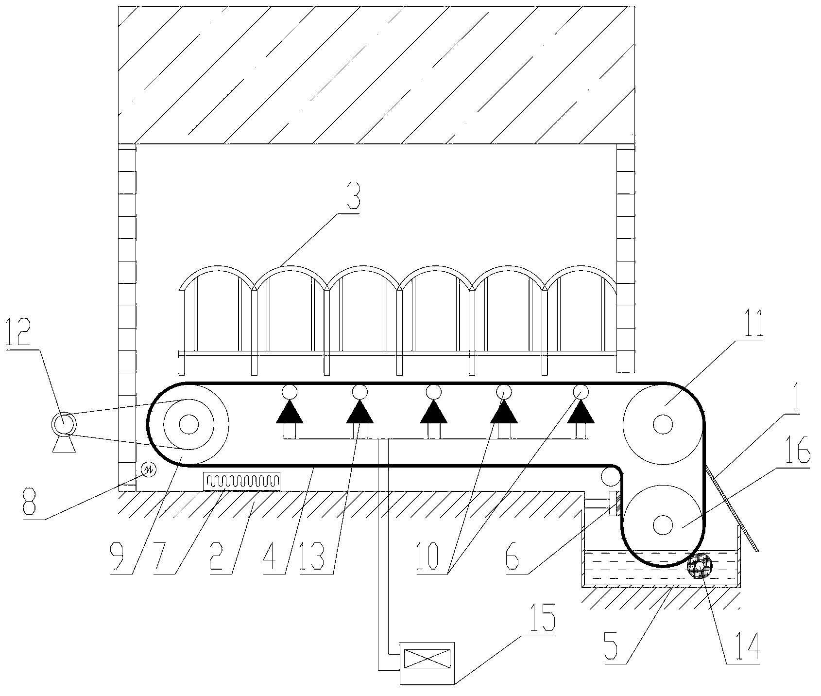 Automatic cleaning colony house