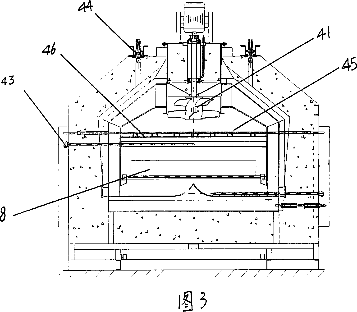 Intermittent type gas protecting soldering furnace