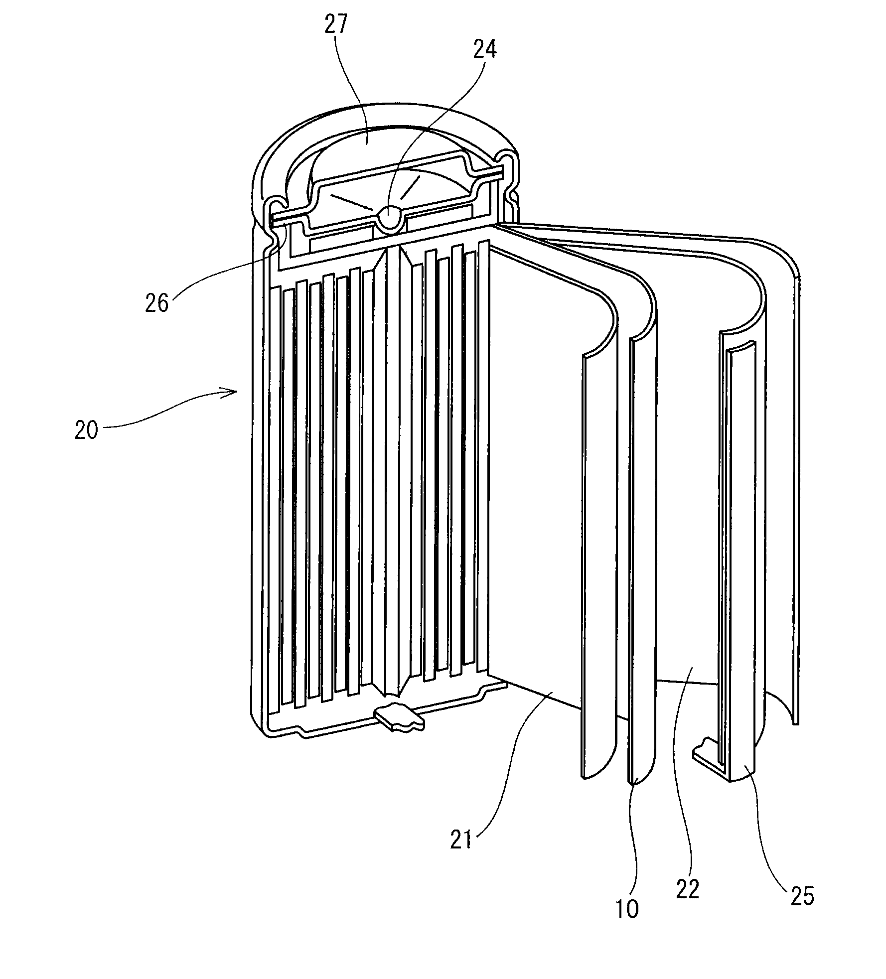 Laminated porous film, separator for battery, and battery