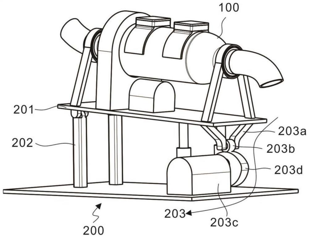 Grinding device based on quartz powder earlier stage treatment