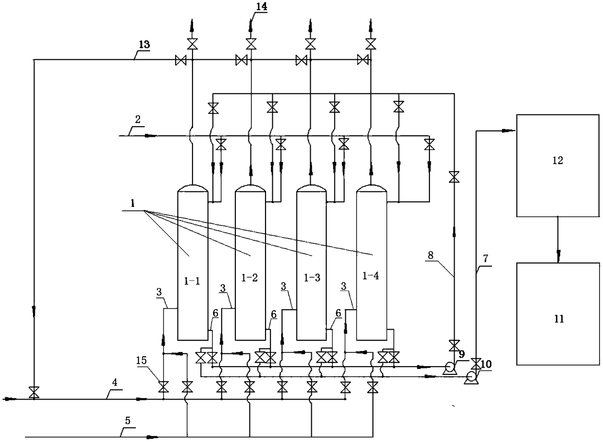 Device and production method for increasing particle size of baking soda by adopting pre-carbonization method