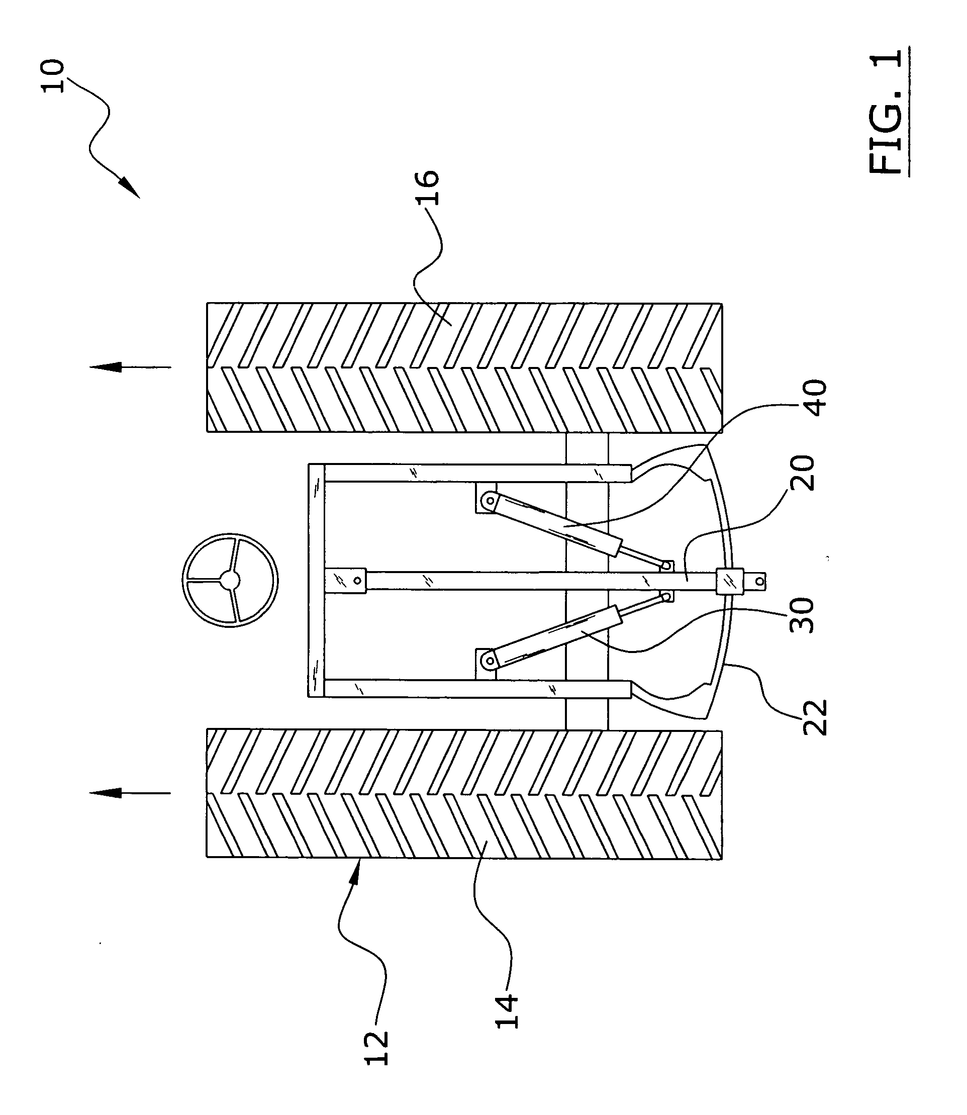 Automatic swinging drawbar system