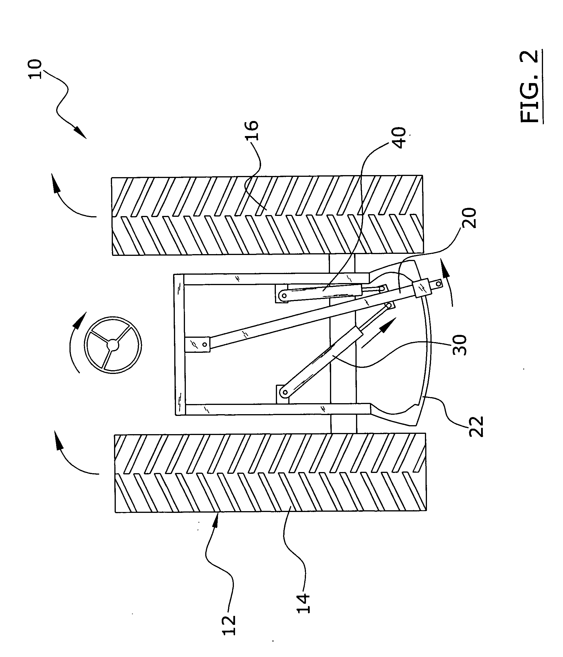 Automatic swinging drawbar system