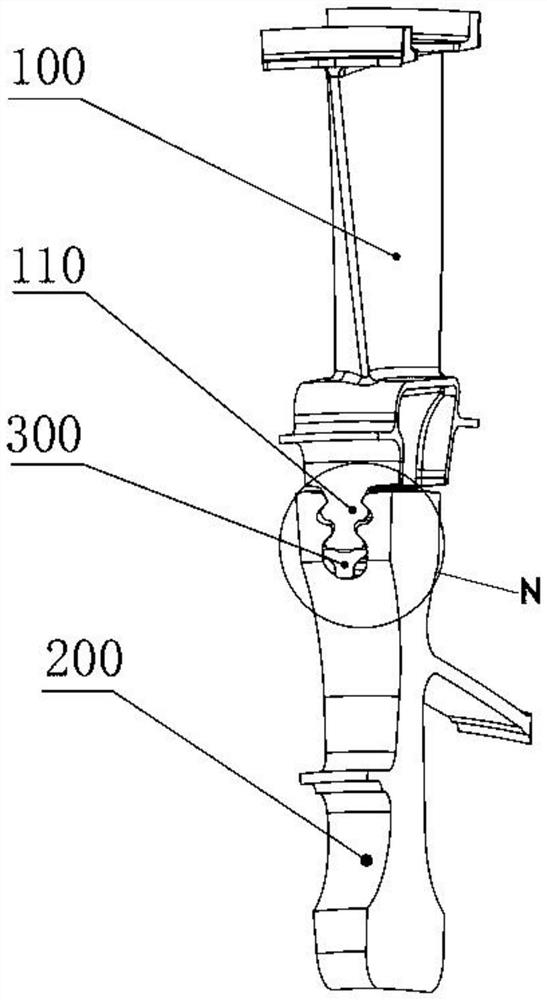 A turbine rotor device with cooling and compacting structure