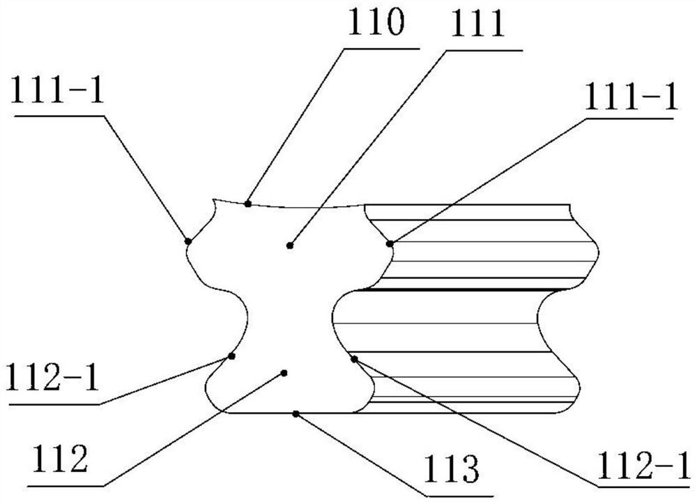 A turbine rotor device with cooling and compacting structure