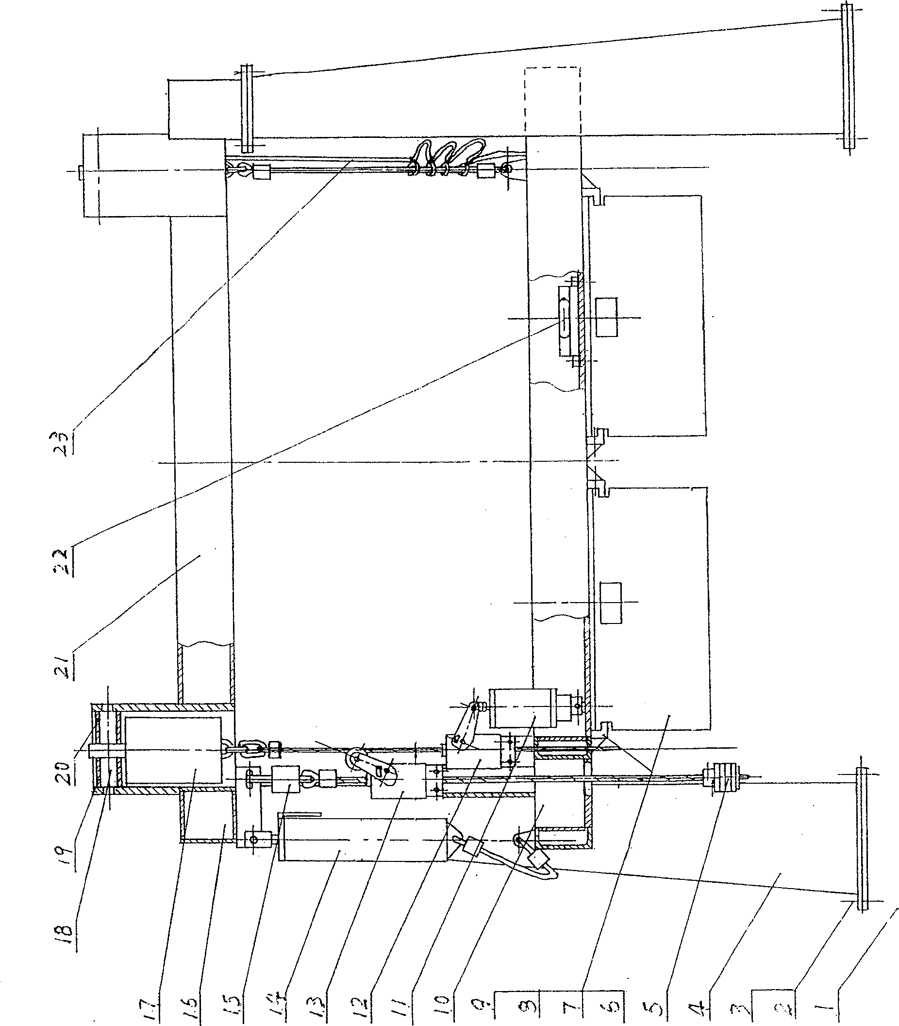 Test device for safety lock of high-rise working cradle