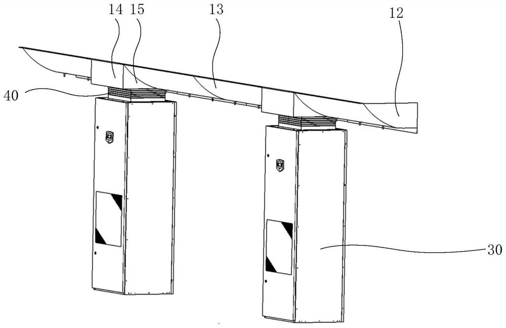 Air supply piece and energy storage container