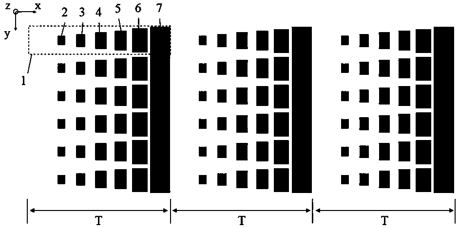 Two-dimensional binary blazed grating with low degree of polarization