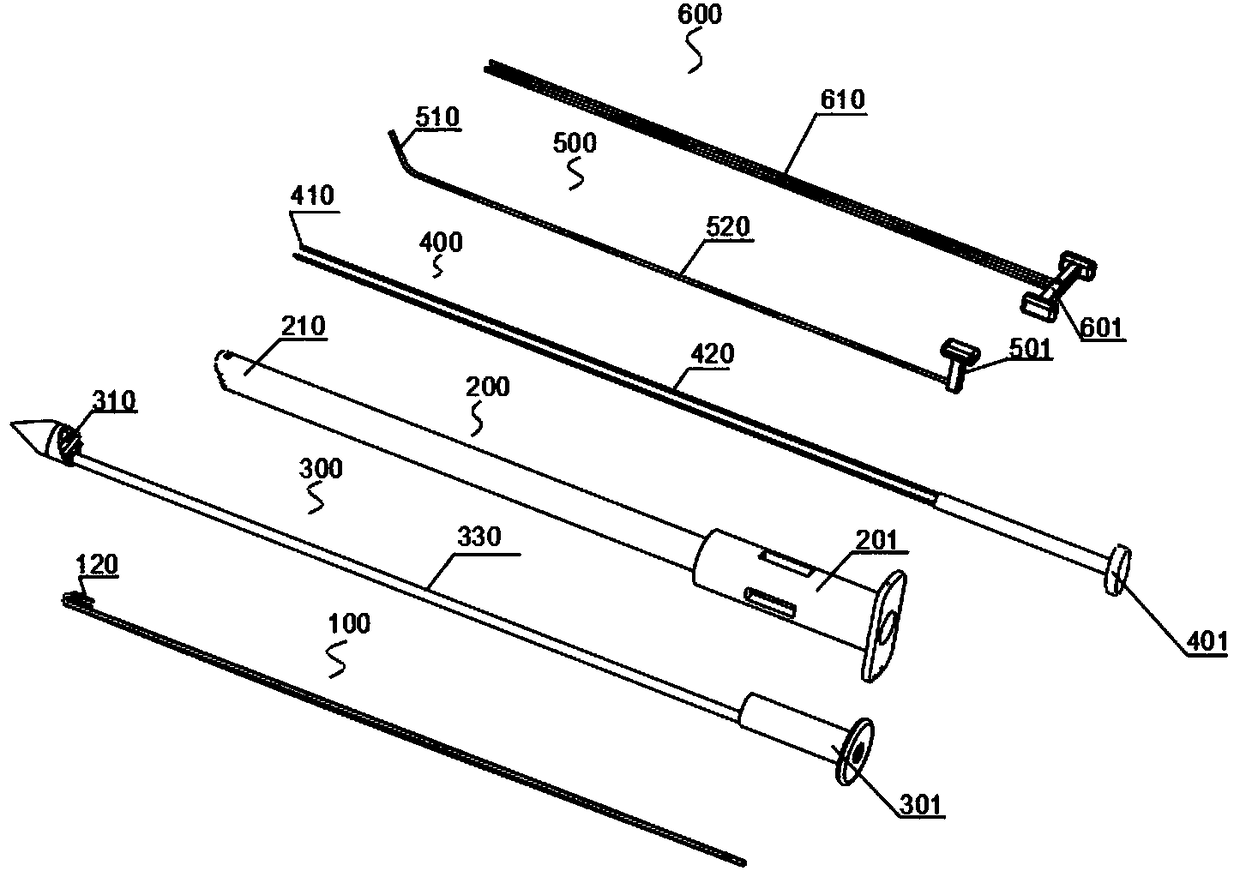 Artificial chordae implantation system provided with detection device