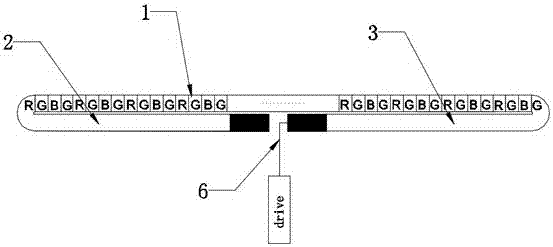 Frameless display strip and screen splicing system